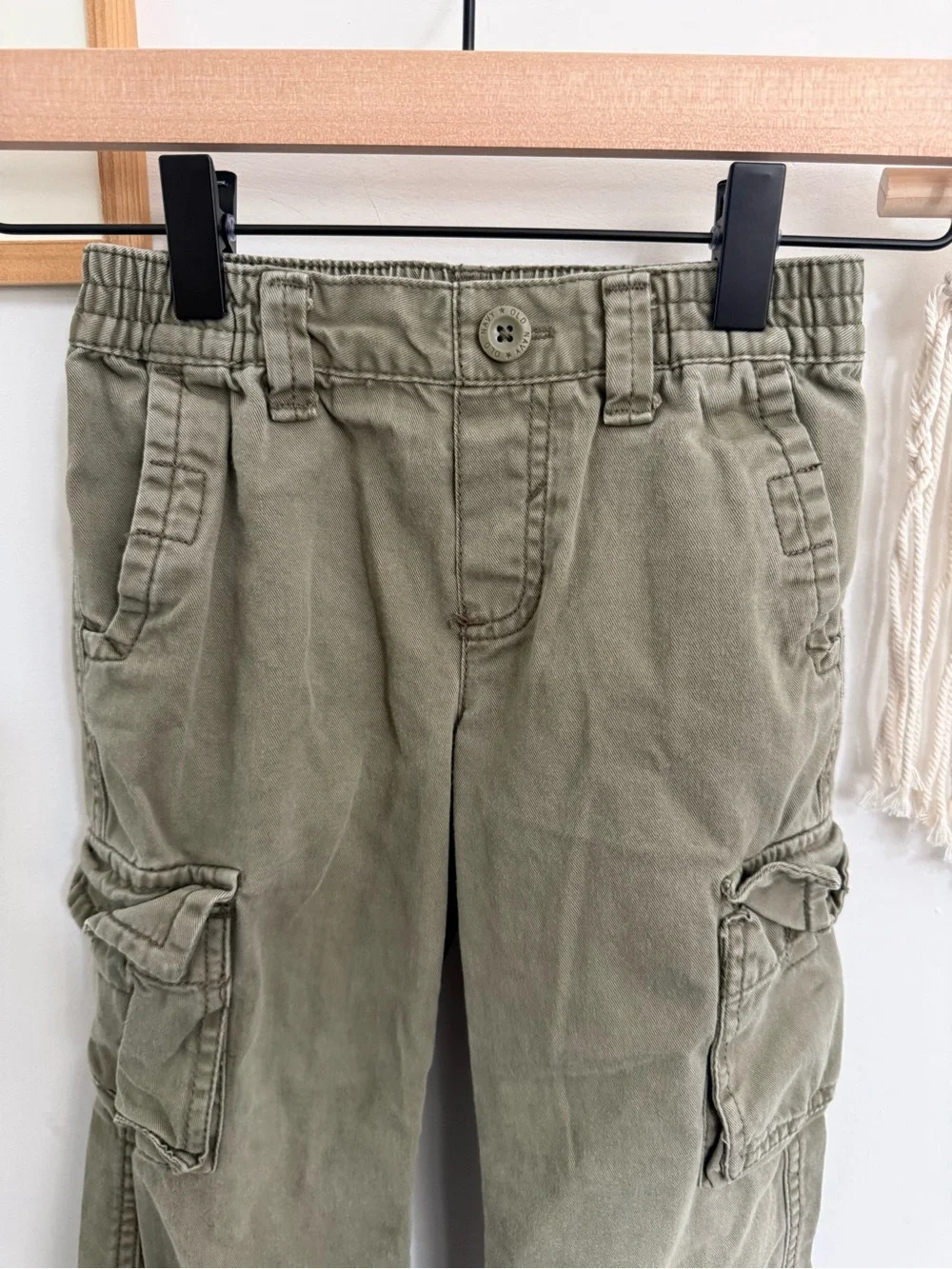 Old Navy - 4T - Olive straight leg cargo pants